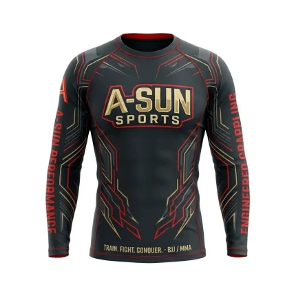 Premium Full Sleeve Sublimated Rash Guard for BJJ & MMA Training (Copy)
